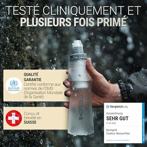 Bachgold® Squeeze Filtre à Eau