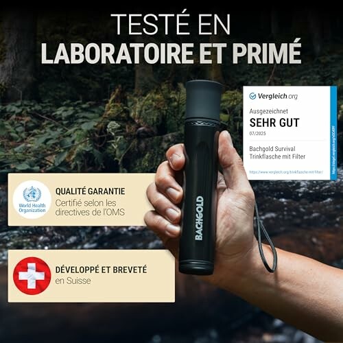 Filtre à Eau de Survie BACHGOLD