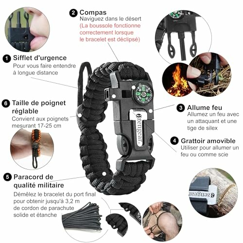 Bracelets de Survie en Paracorde