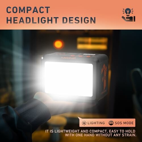 Conception compacte de phare portable