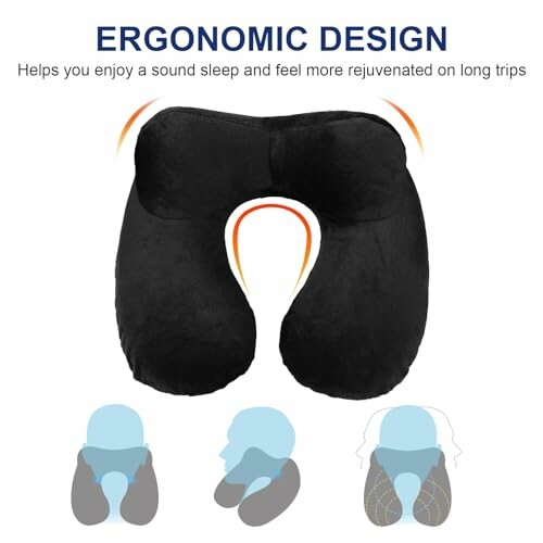 Oreiller de voyage ergonomique pour le cou