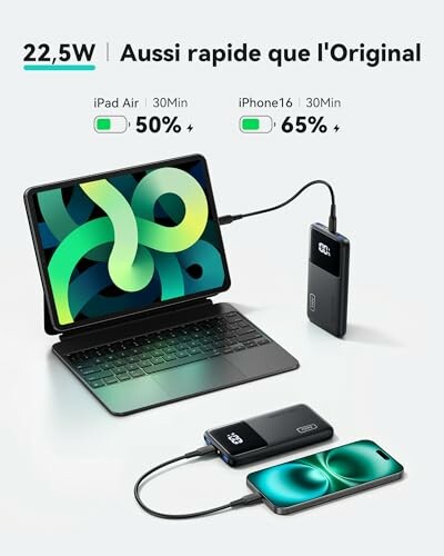 Chargeur portable rapide pour iPad et iPhone