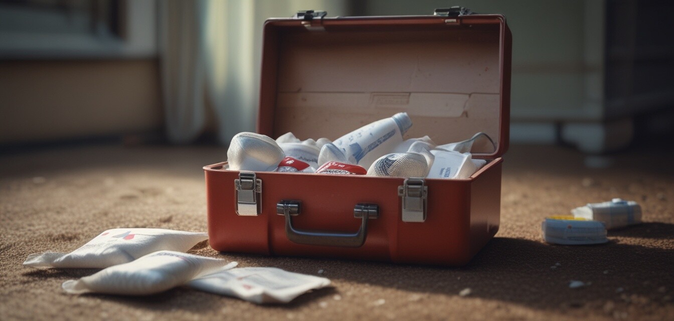 Stockage de la trousse de premiers secours