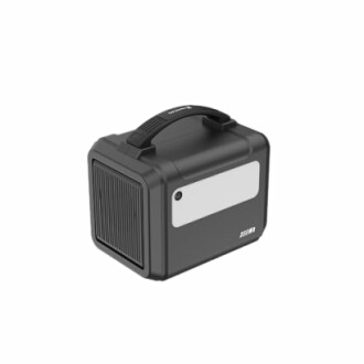 Générateur de batterie portable noir avec poignée.