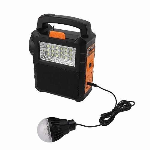 Lampe LED portable avec ampoule connectée.