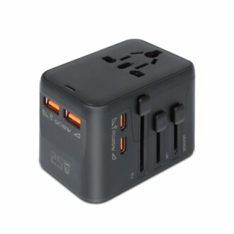 Adaptateur de voyage universel avec ports USB et prises multiples